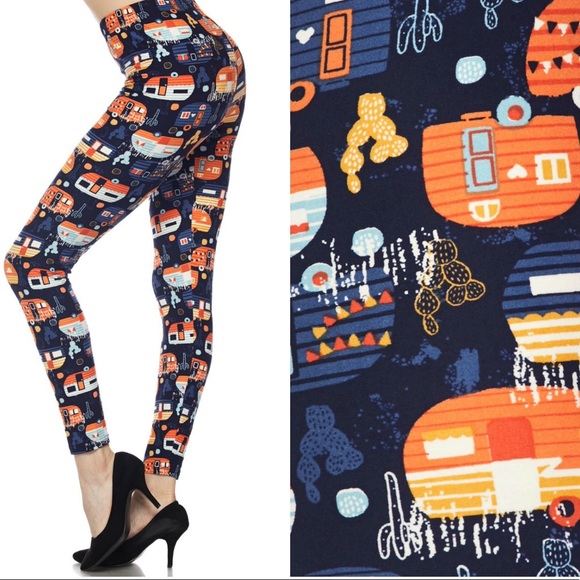 2 FOR $30 • Happy Camper Leggings for Women - Picture 4 of 8